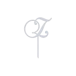 This elegant 'Z' monogram cake topper features a swirl script design and is crafted from high-quality aluminum. With its natural aluminum finish, it adds a sophisticated touch to any cake, making it ideal for weddings, birthdays, and other special events. Measuring 7.5 inches in width and 11 inches in height, it is both durable and visually appealing.